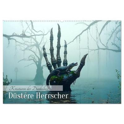 Kreaturen der Dunkelheit - Düstere Herrscher (Wandkalender 2027 DIN A2 quer), CALVENDO Monatskalender