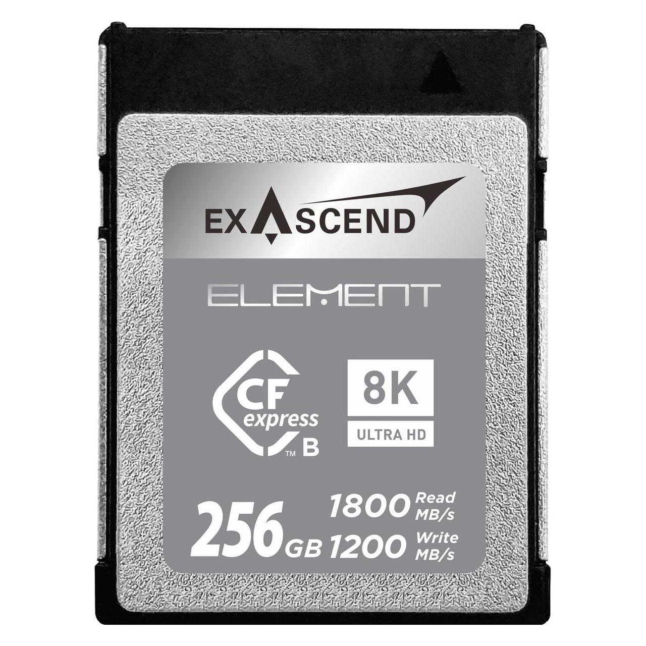 Exascend CFexpress Card Type B 256GB R1200/W400 Element Serie (Neuheit) (256 GB, CFexpress Typ B) (EXPC3S256GB)