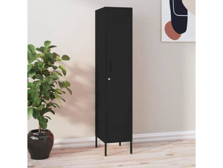 Armoire à casiers Noir 35x46x180 cm Acier 336259