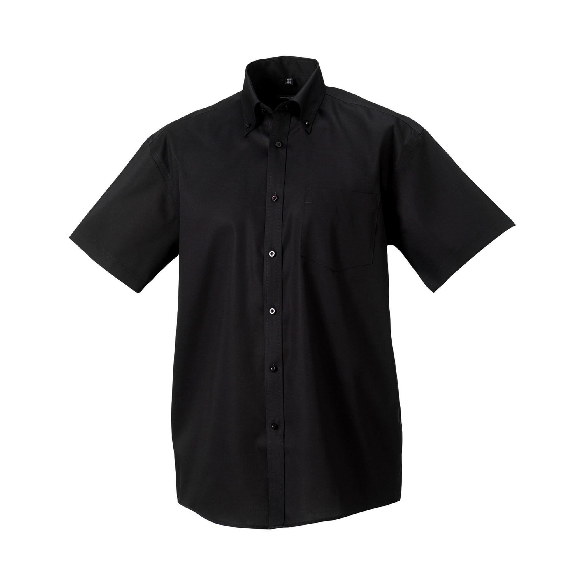 Russell Collection Heren Ultimate Shirt Met Korte Mouwen (Zwart)
