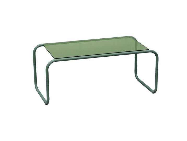 Leitmotiv Couchtisch Ventana, Grün, Metall, rechteckig, 50x36x40 cm, Wohnzimmer, Wohnzimmertische, Couchtische
