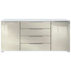 SIDEBOARD Linio Creme Hochglanz