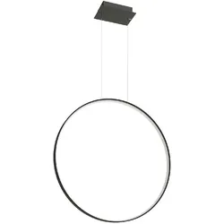 Hängeleuchte Pendellampe Ring Wohnzimmerleuchte schwarz LED Designleuchte L 78cm