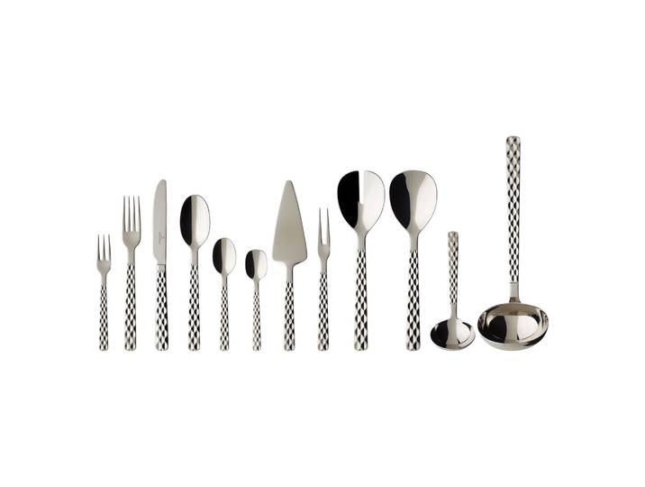 Besteck-Set VILLEROY & BOCH Tafelbesteck Boston 70er Set silber , silber, Essbesteck-Sets, Besteck-Set