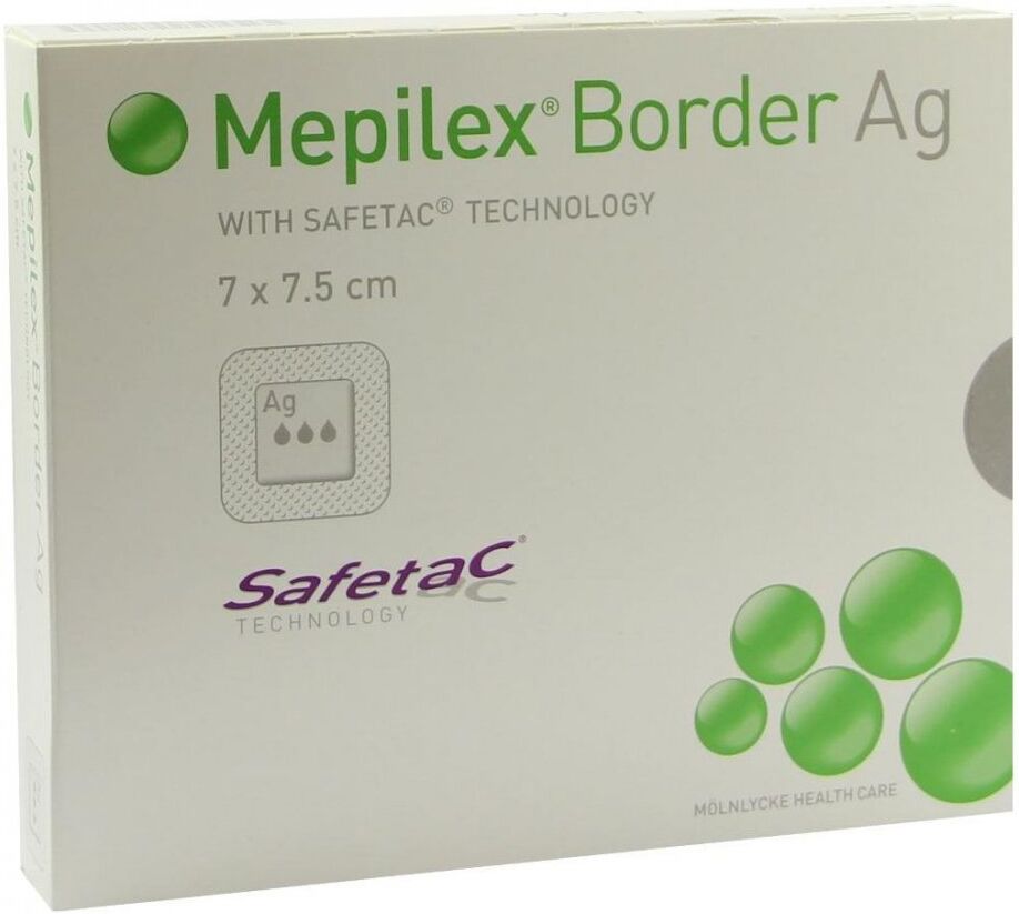 Mepilex Border Ag Schaumverb.7x7,5 cm steril 5stk