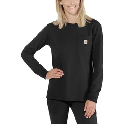Carhartt workw pocket l/s t-shirt 103244 - black - L