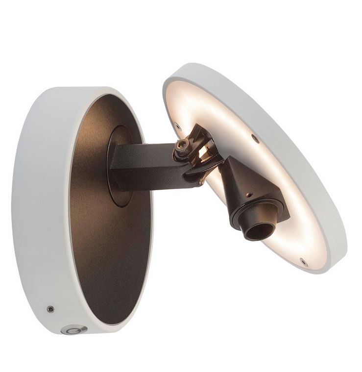Lumexx LED-Wandleuchte DOT weiß/schwarz 2-216-01-1 5706872019311