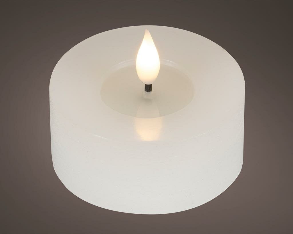 Lumineo Led theelicht met 3D vlam wit