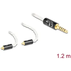 Delock Audio Kabel 4,4 mm 5 Pin Klinkenstecker zu 2 x MMCX Stecker 1,20 m