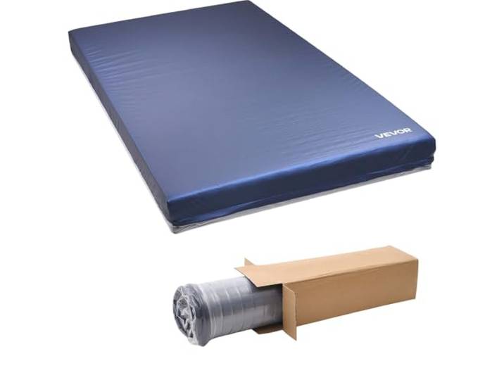 VEVOR Matelas Médical\, Charge 294\,8 kg\, Matelas de Lit Médicalisé Mousse Double Couche\, 203x106\,7x15\,3 cm\, pour Soins de Longue Durée à Domicile Hôpital\, Traitement des Escarres\, Maisons de Retraite