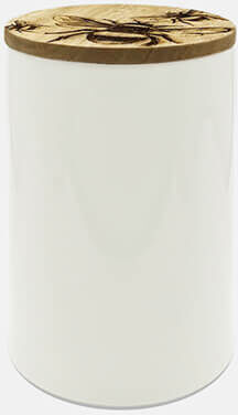 Selbrae House Just Slate Company Bee Oak & Ceramic Small Storage Jar