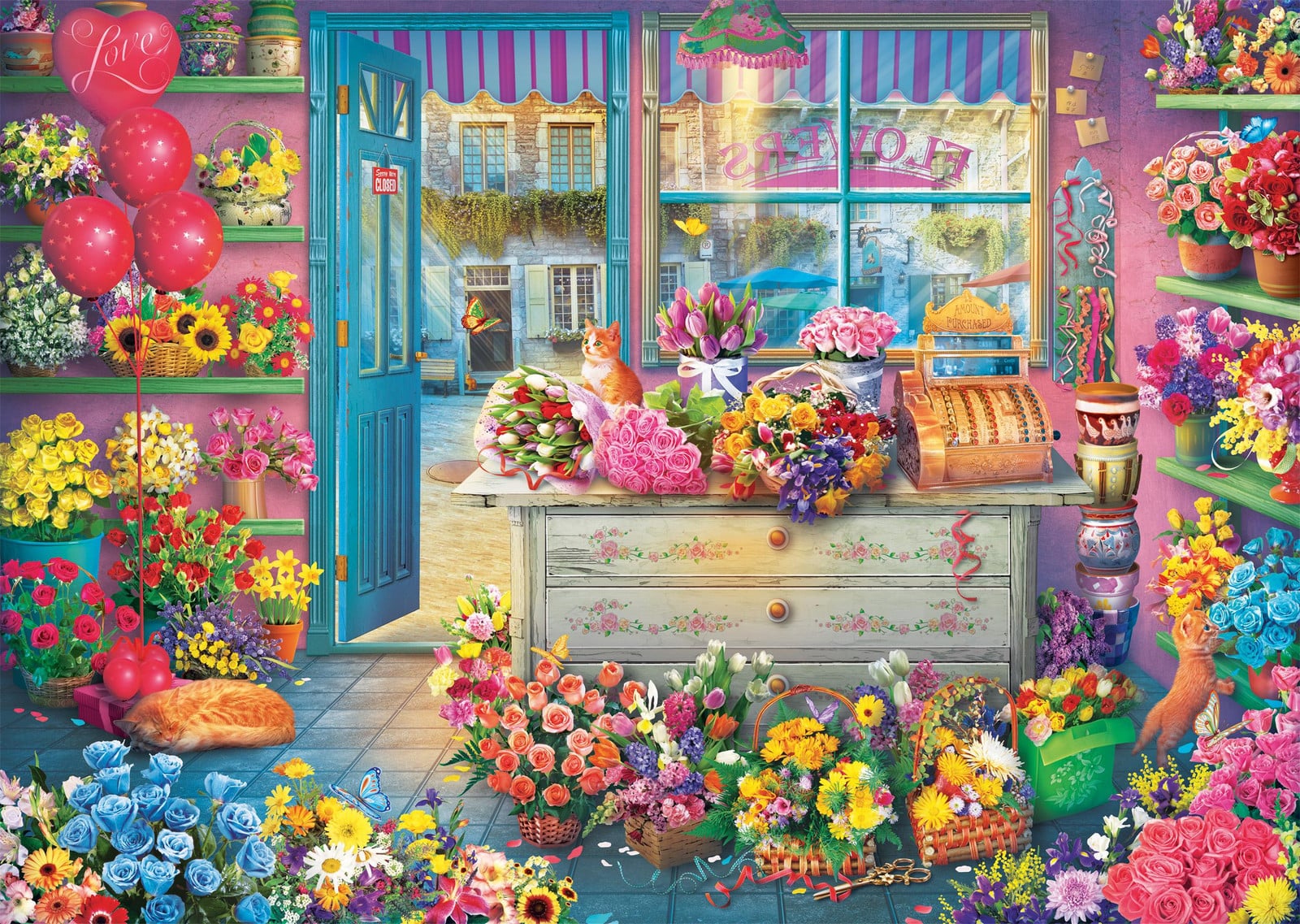 Schmidt Spiele Puzzel Bunter Bloemenwinkel