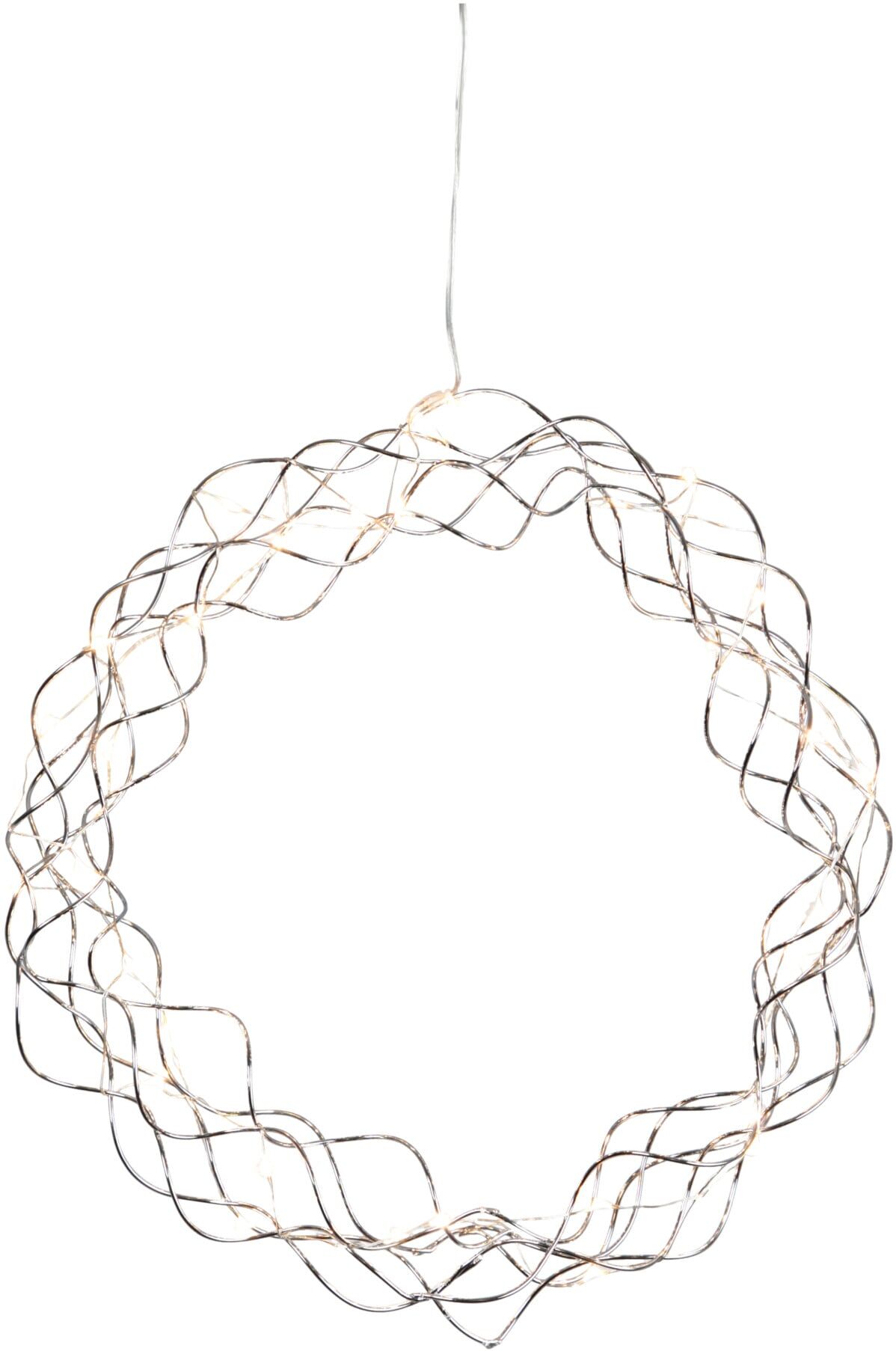 Star LED-Dekokranz 690-37 chrom ca 30 cm)