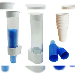 VEPATIM MultiCup Becherspender für Trinkbecher aus Pappe und Kunststoff mit O 70mm weiß