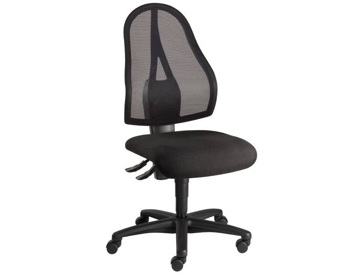 Siège de bureau Open Point maille noire hauteur réglable - roulettes