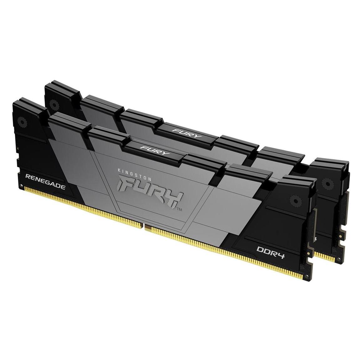 Kingston FURY Renegade - DDR4 - Kit - 64 GB: 2 x 32 GB (2 x 32GB, 3200 MHz, DDR4-RAM, DIMM) (KF432C16RB2K2/64)