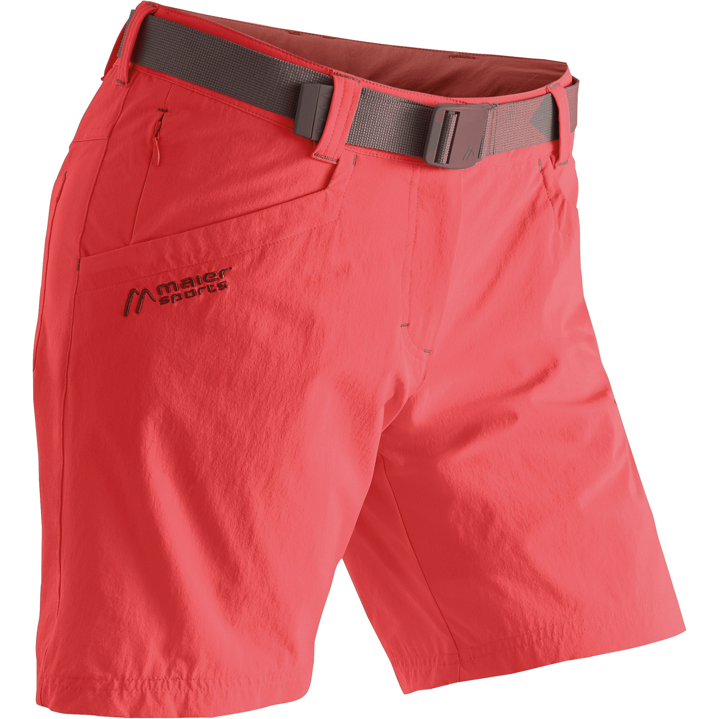 Maier Sports Lulaka Damen Kurze Hosen rot Größe XL Camping Winddicht Wasserabweisend