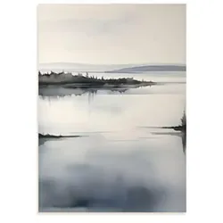 POSTER Landschaft Aquarell A4 Rahmenlos