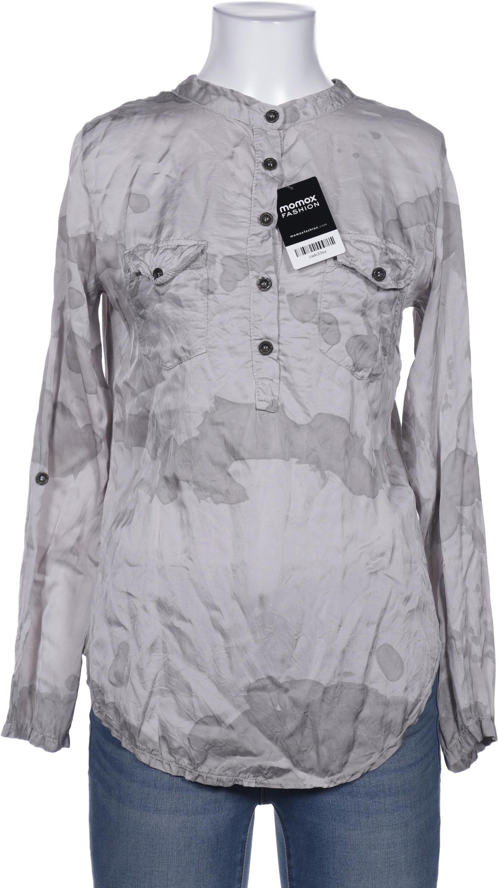 Deichgraf Damen Bluse, Grau, Gr. XS, Viskose / Seide - Second Hand