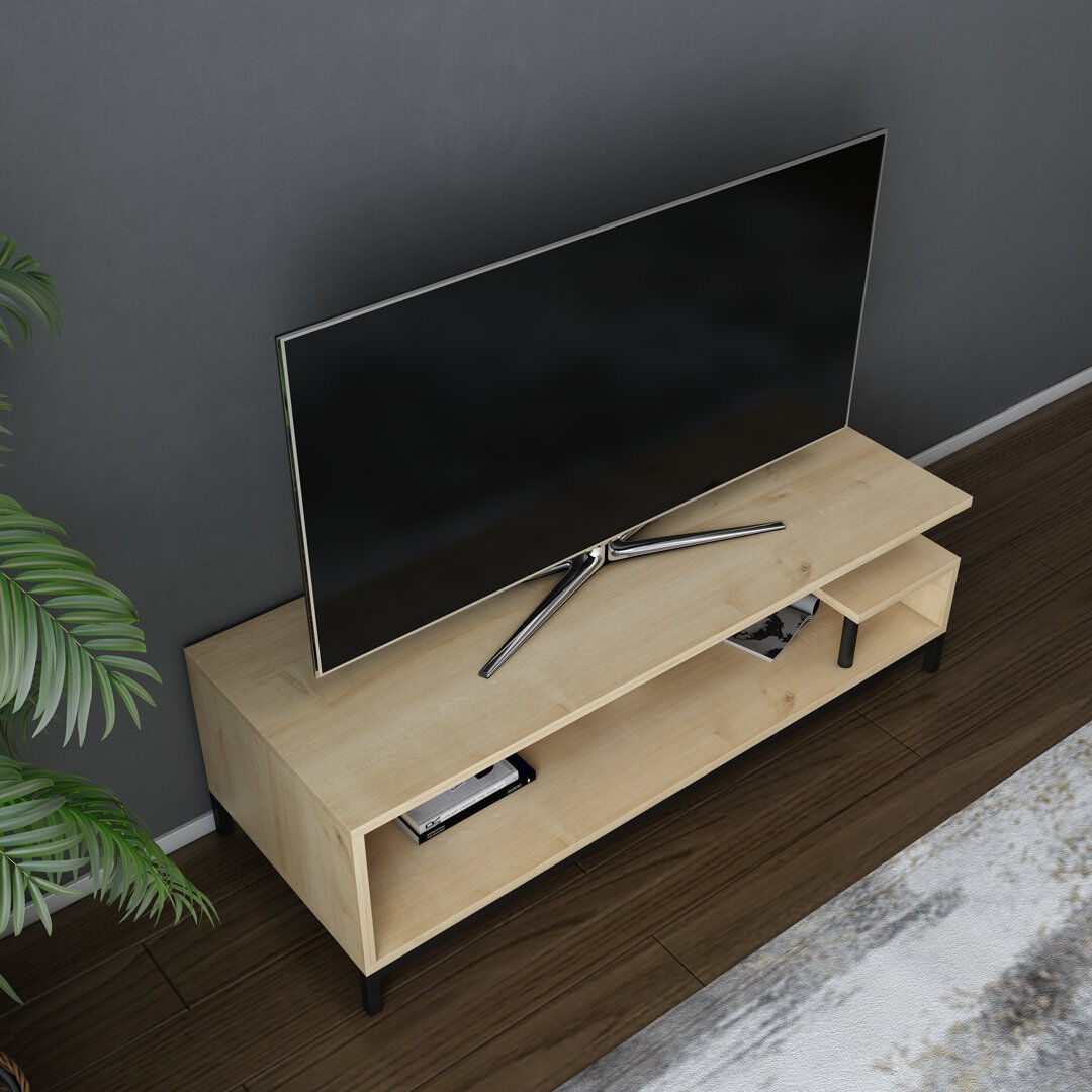 Blue Elephant Reily TV Stand for TVs up to 50" Black/Oak 50"