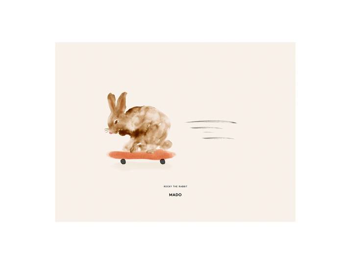 Paper Collective Poster Rocky the Rabbit 30x40 cm