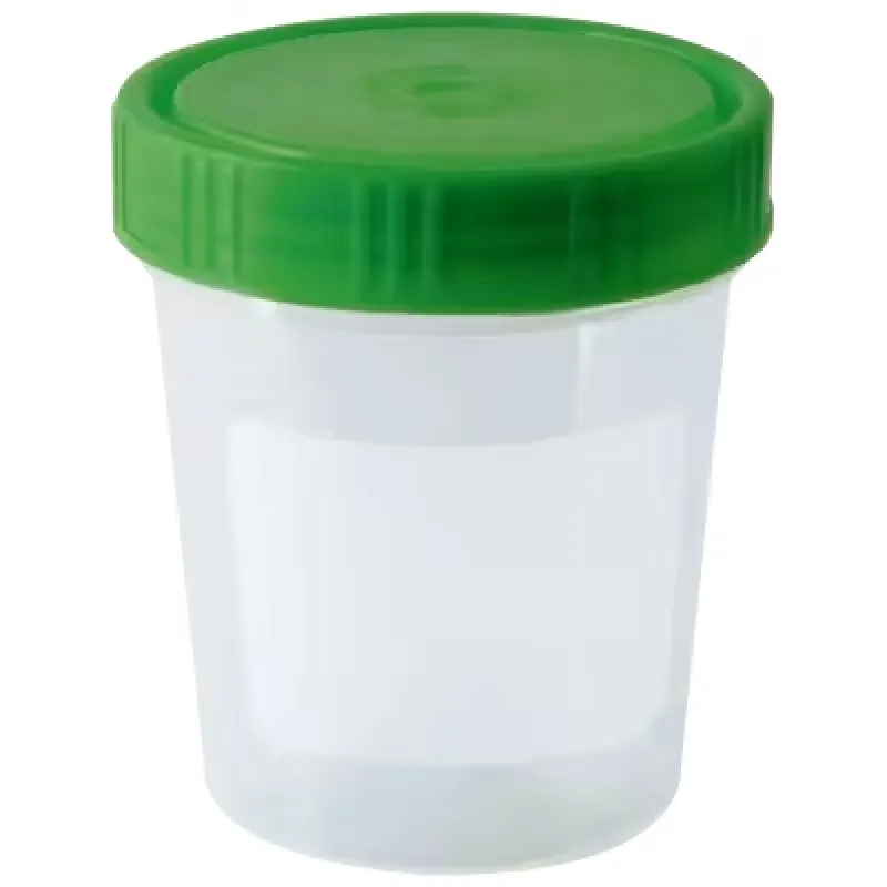 Boettger Urinbecher mit grünem Schraubdeckel 100 ml (500 Stück) 8M50700120