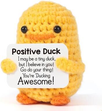 Inspired Living Cozy Comfort Crochet Buddy Mini Emotional Support Plush Decor 6