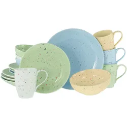 Kombiservice Confetti Bunt Multicolor, 12-teilig