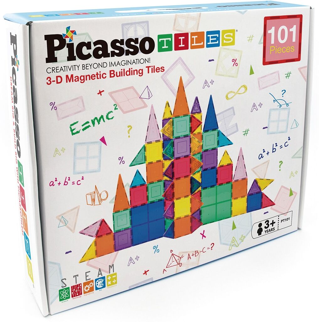 Cefa Toys Set de construcción Picasso Tiles bloques magnéticos .