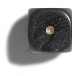 dice Würfel - 12 mm - schwarz - pearl - 36 Stück 259936