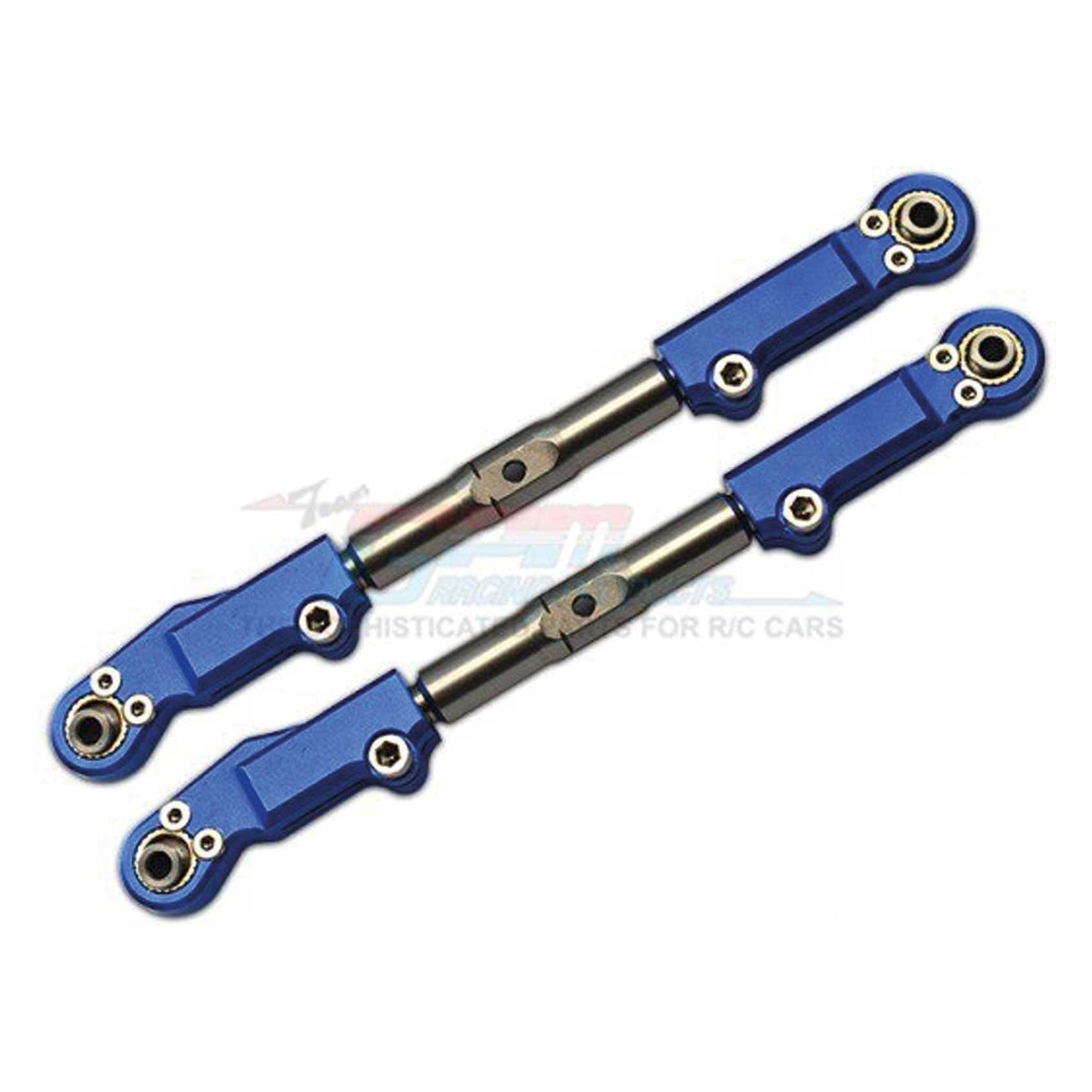 GPM Aluminium & Edelstahl Spurstange oben hinten blau TRX Sledge (GPMSLE057SNB)