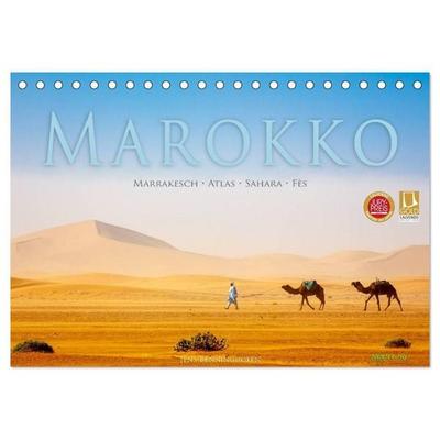 Marokko: Marrakesch, Atlas, Sahara, Fès (Tischkalender 2027 DIN A5 quer), CALVENDO Monatskalender