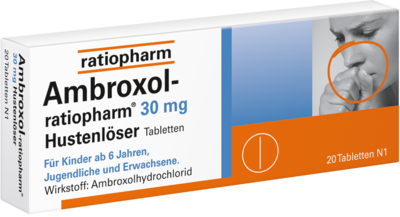 ratiopharm GmbH AMBROXOL-ratiopharm 30 mg Hustenlöser Tabletten 20 st 00680816