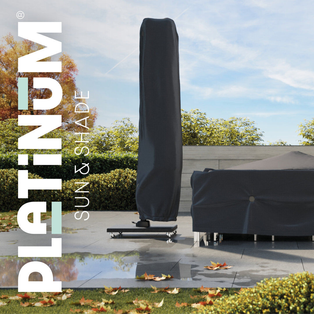 Pacific Lifestyle Jayant Outdoor Patio Umbrella Cover Anthracite 292cm H X 65cm W X 65cm D