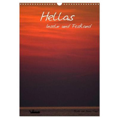 Hellas Inseln und Festland (Wandkalender 2027 DIN A3 hoch), CALVENDO Monatskalender