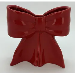 Vase RIBBON (LBH 15x16x15 cm) - rot - LBH 15x16x15 cm