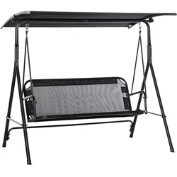 Outsunny - Hollywoodschaukel - 172Lx110Wx155Hcm - Schwarz