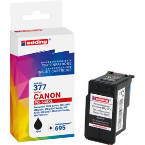 Edding kompatibel für Canon PG-540XL, Druckkopf, 695 Seiten, 22ml, schwarz,  Tinte EDD-377
