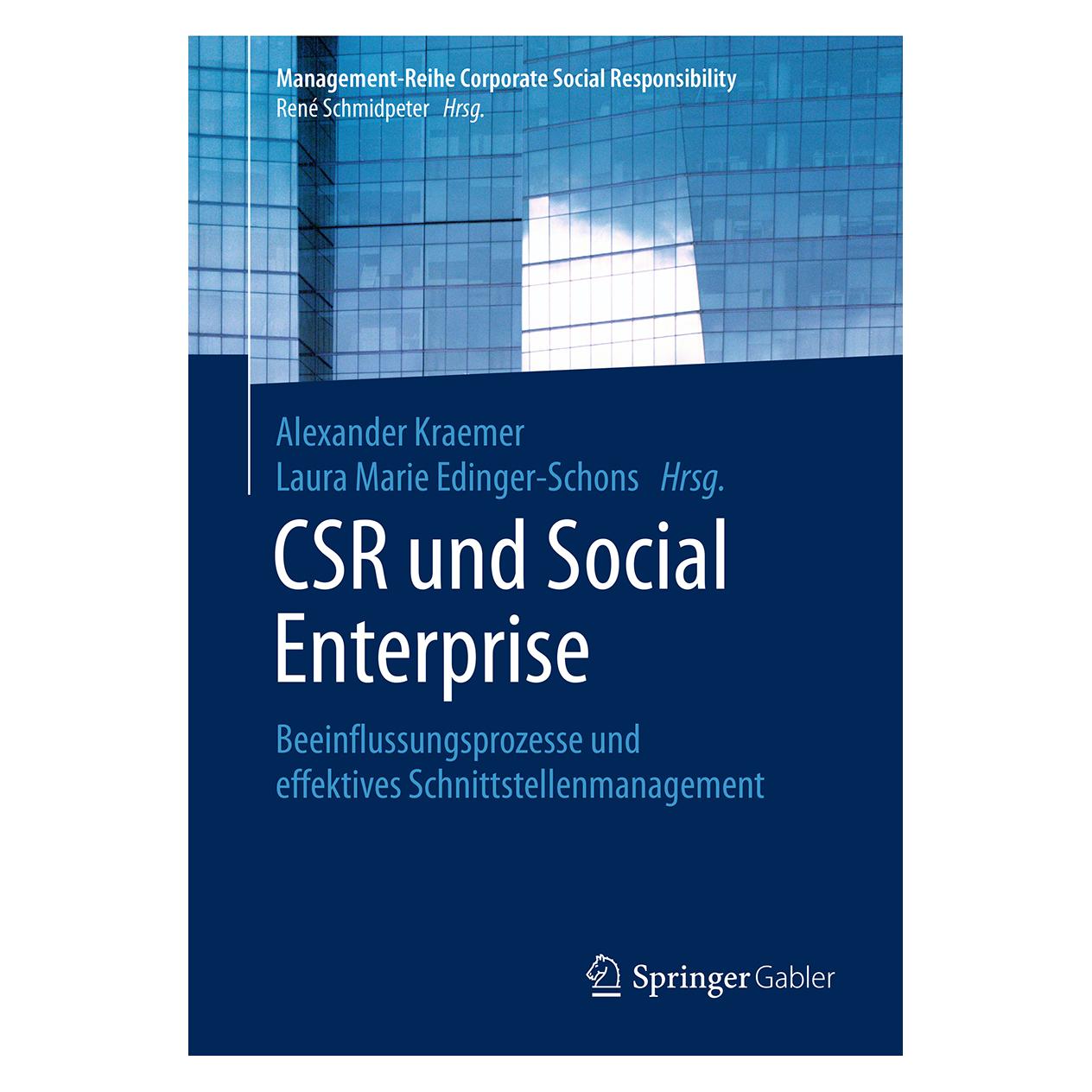 Springer CSR und Social Enterprise (Deutsch, Softcover, Alexander Kraemer, Laura Marie Edinger-Schons) (25369255)