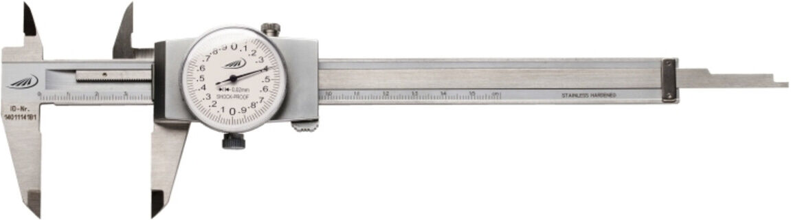 Helios-Preisser Uhrmessschieber RCr Zeige rumdr= 2mm 1/50 200x40 mm (0217502)