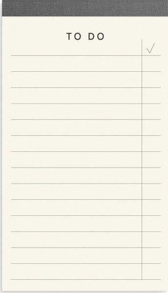Burde To Do Notesblok