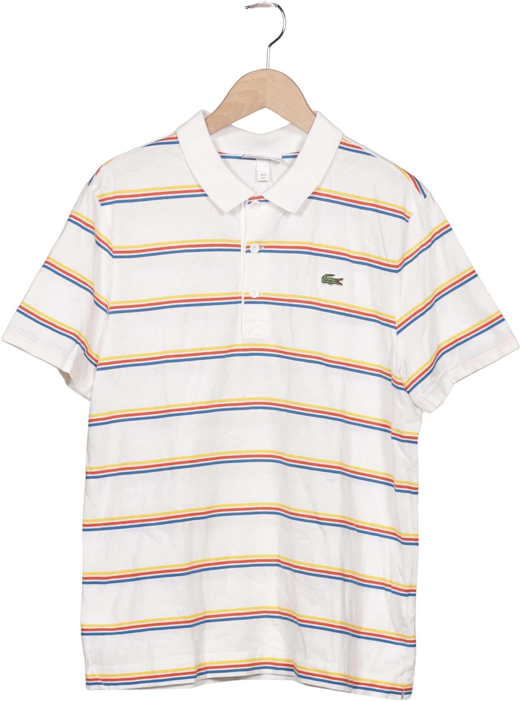 Lacoste Sport Herren Poloshirt, Mehrfarbig, Gr. L, Baumwolle - Second Hand