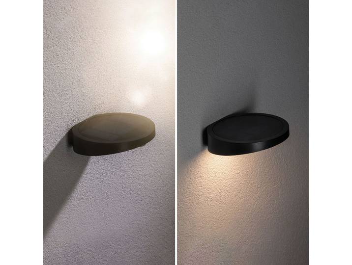 Ryse LED-Solar-Außenwandleuchte, anthrazit - Paulmann - Modern - Kunststoff - Rund