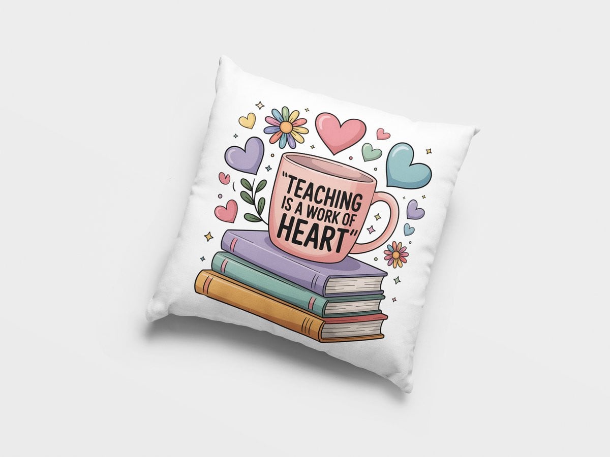 Sierkussen Leraren Waardering - Decoratief Cadeau voor Docenten en Schoolpersoneel
