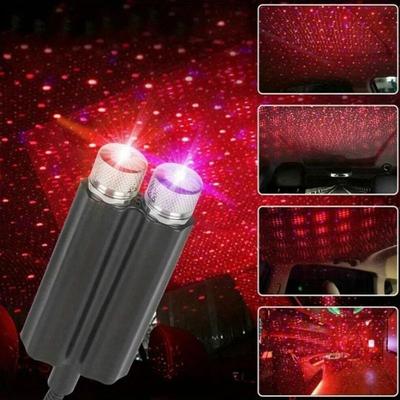 Uplift Picks USB Starry Sky Car Roof Atmosphere Light Projector red