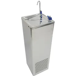 Wasserkühler mit trinkwasserhahn und flaschenhahn - 310x310x980 mm - 125 W 230/1V - 20602464 Eurast