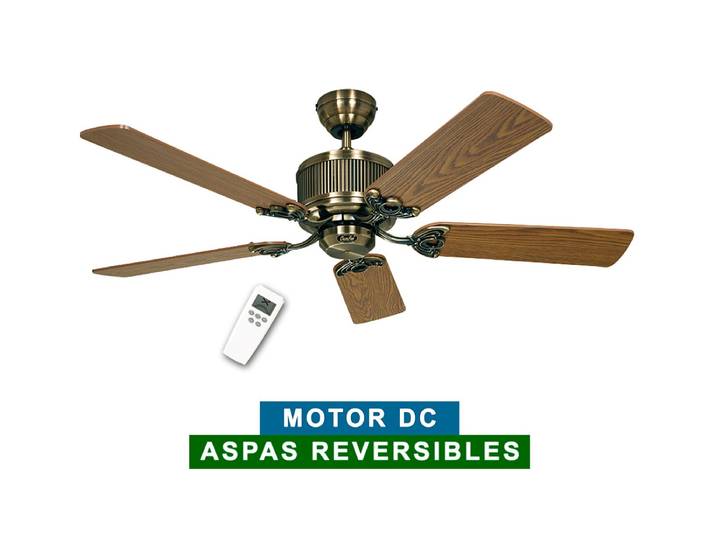 Casafan - Ventilateur De Plafond Dc Eco Elements 132 Laiton