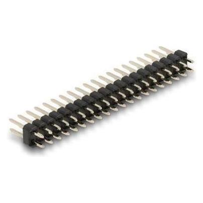 Delock Stiftleiste 20 Pin, Rastermass 2,54 mm, 2-reihig, gerade, 5 Stück (66699)