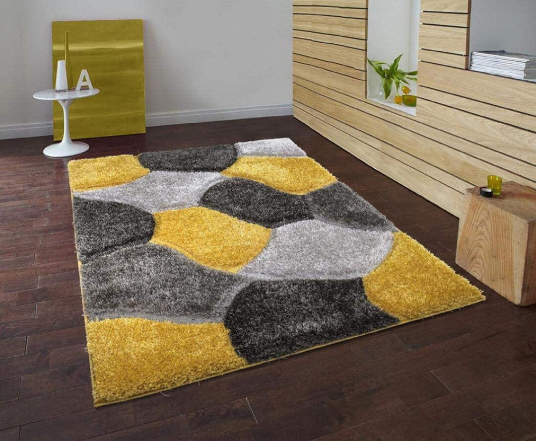 Ebern Designs Fadhil Rectangle Geometric Area Rug Rectangle 160 x 230cm