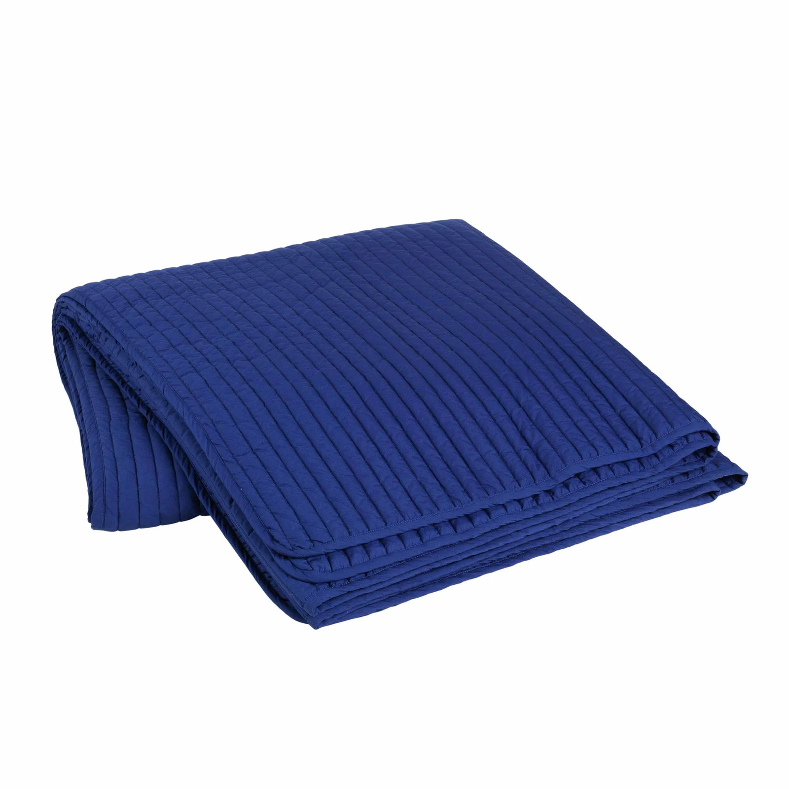 Broste Copenhagen Sena bedsprei blauw - B/D: 240 x 260 cm